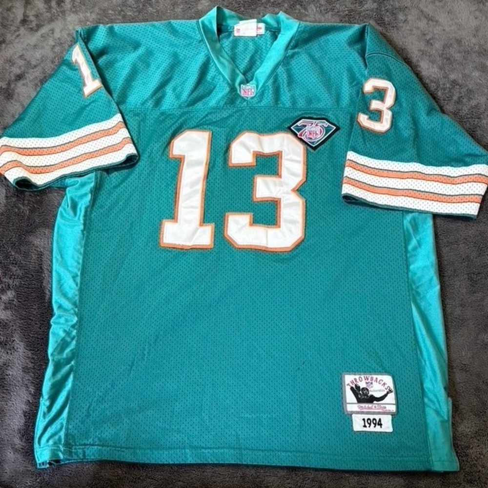 Mitchell & Ness Dan Marino Miami Dolphins 1994 Throwback Jersey NFL 75th Men 2XL